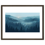 Misty Evergreen Forest: Moody Atmospheric Landscape thumbnail
