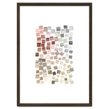 Watercolor Geometric Square Shapes Red thumbnail