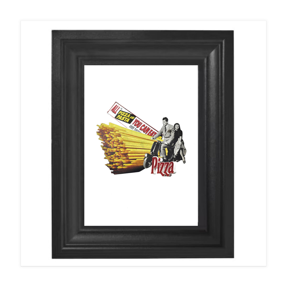 Made in Italy Collage - Print of paper Collage (Print Only)