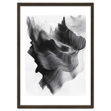 Abstract Black And White Wavy Lines Forming Organic Shapes thumbnail