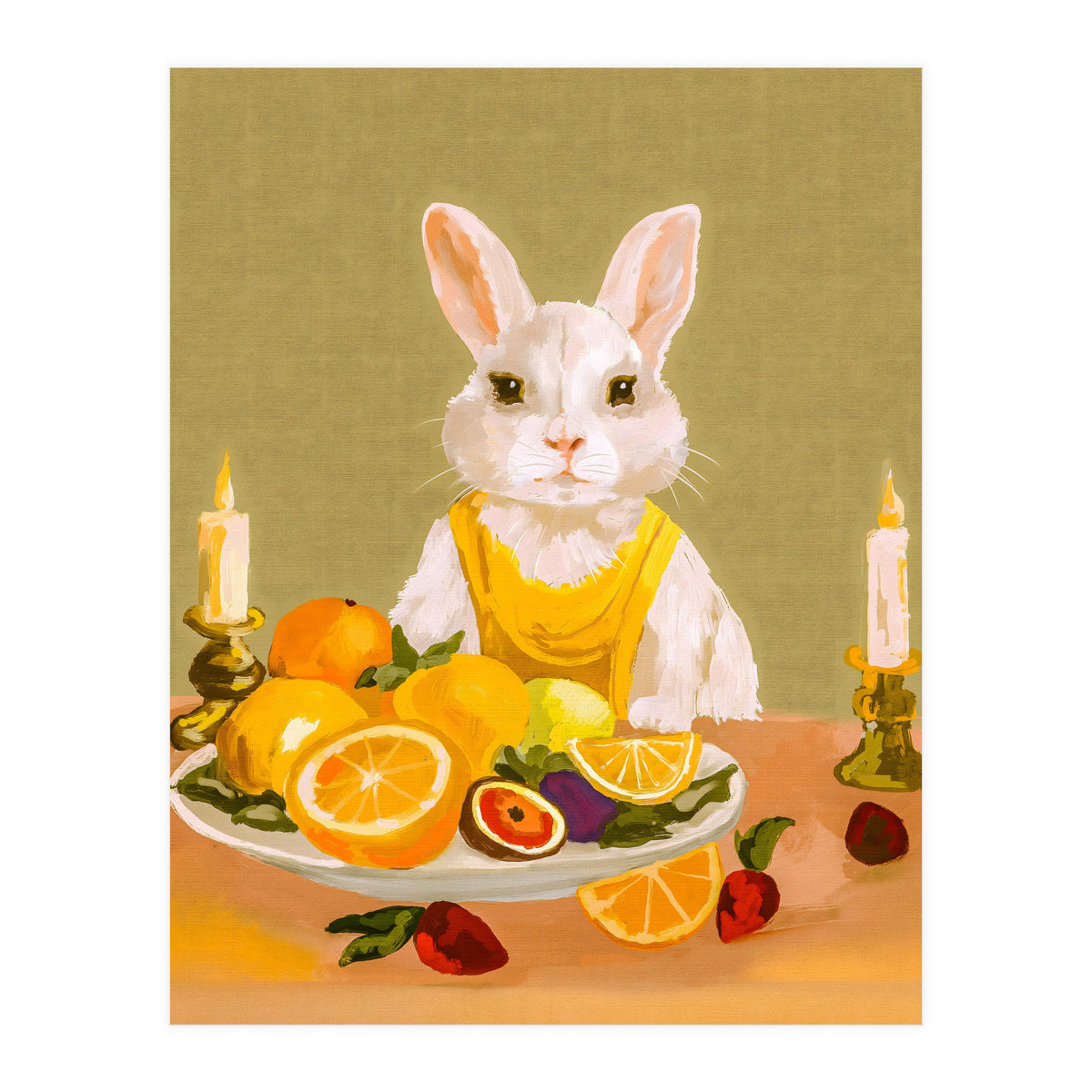 Bunny's Candlelight Fruit Dinner  (Print Only)