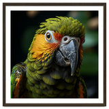 Close Up Of A Colorful Macaw Parrot Face thumbnail