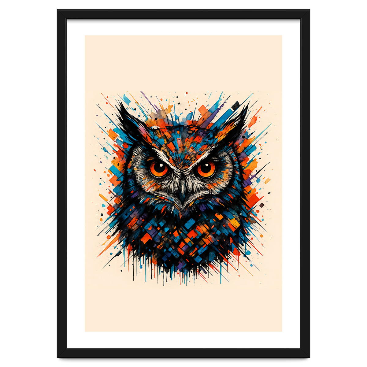 Owl Animal Watercolor