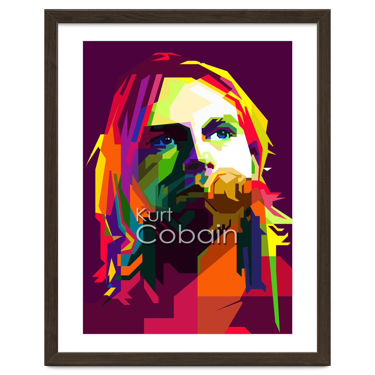 Kurt Cobain Grunge Music Pop Art WPAP