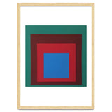 Josef Albers - HOMAGE TO THE SQUARE: Green, Red, Blue thumbnail