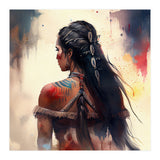 Braided Warrior Woman Profile (Print Only) thumbnail