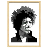 Jimi Hendrix Rock And Blues Music Black White thumbnail
