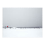 Fence in the winter seascape (Print Only) thumbnail