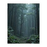 Ethereal Misty Forest in the Rain (Print Only)