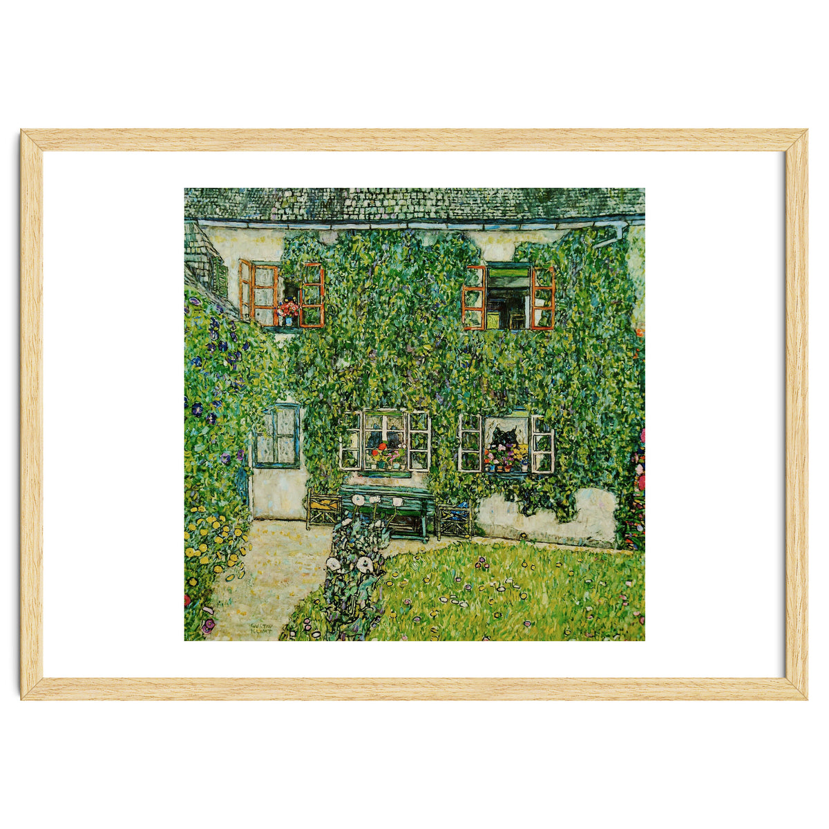 Forsthaus in Weissenbach am Attersee - Forestry house   in Weissenbach on Attersee-Lake,1912.