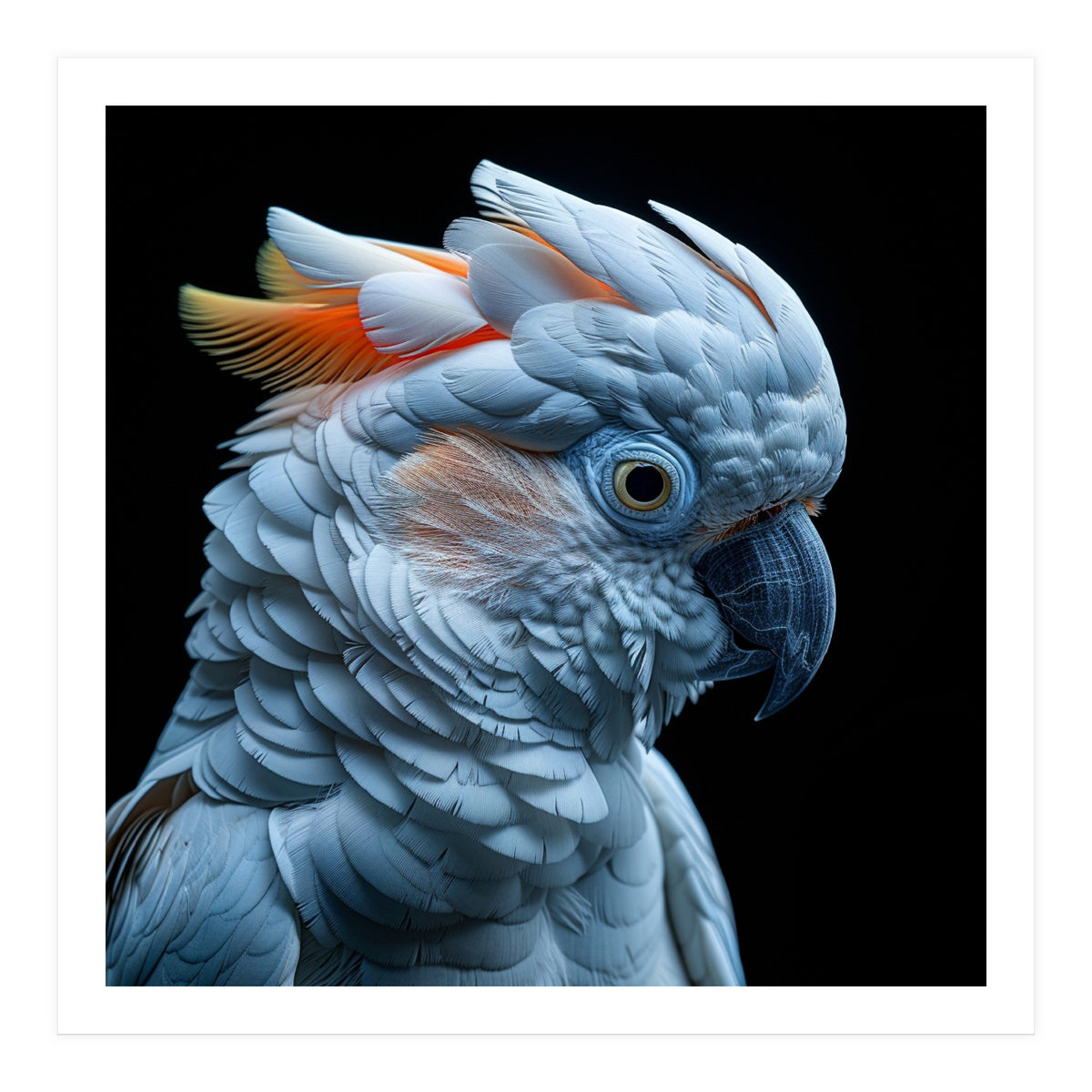 Close Up Of A Cockatoo Parrot Head (Print Only)