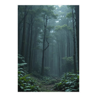 Ethereal Misty Forest in the Rain (Print Only)