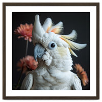 Beautiful Cockatoo Parrot With Yellow Crest