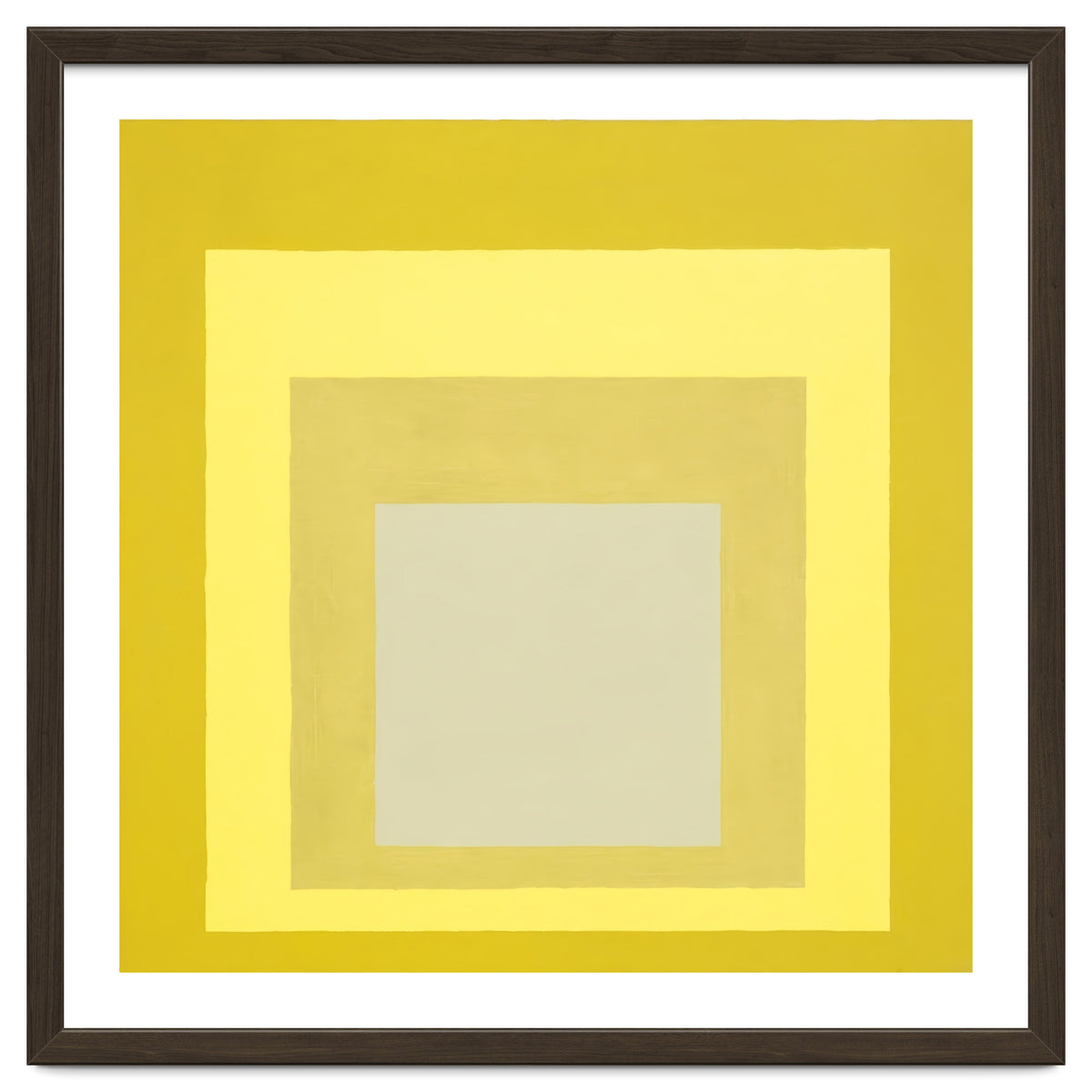 JOSEF ALBERS - HOMAGE TO THE SQUARE YELLOW WHITE