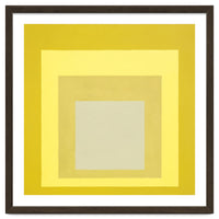 JOSEF ALBERS - HOMAGE TO THE SQUARE YELLOW WHITE
