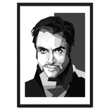 Simon Le Bon British Singer Black Illustration thumbnail