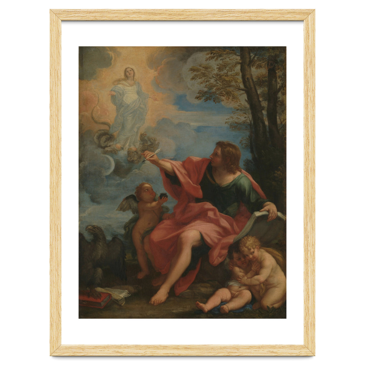 Carlo Maratta – Saint John the Evangelist on Patmos (c. 1680–1720)