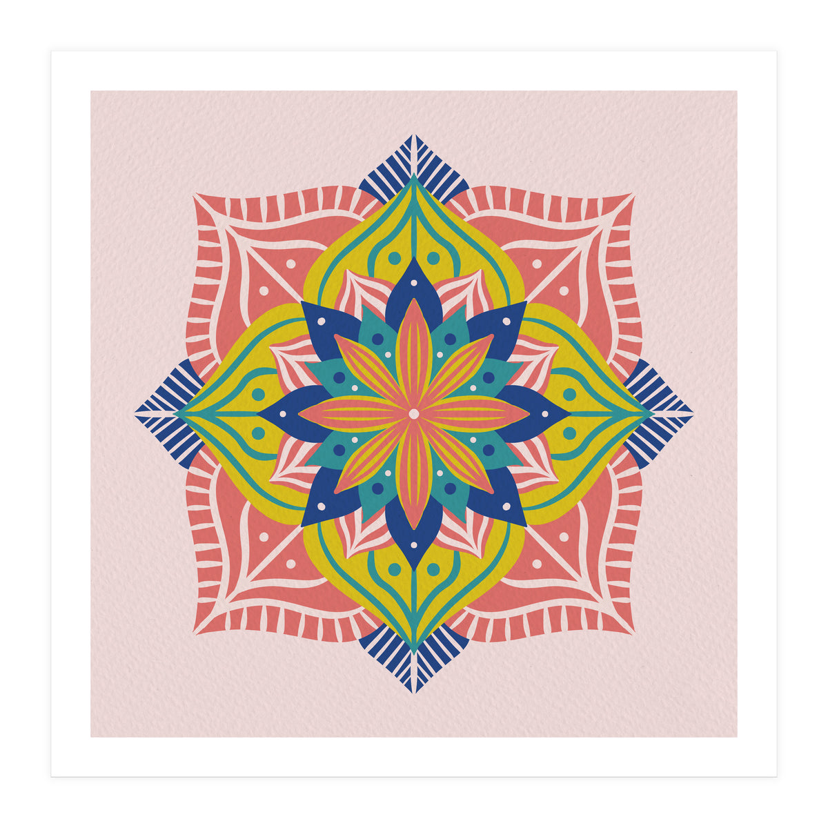 Colorful abstract mandala (Print Only)