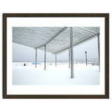 Sunshade site in the winter beach thumbnail