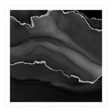 Black & Silver Agate Texture 01  (Print Only) thumbnail