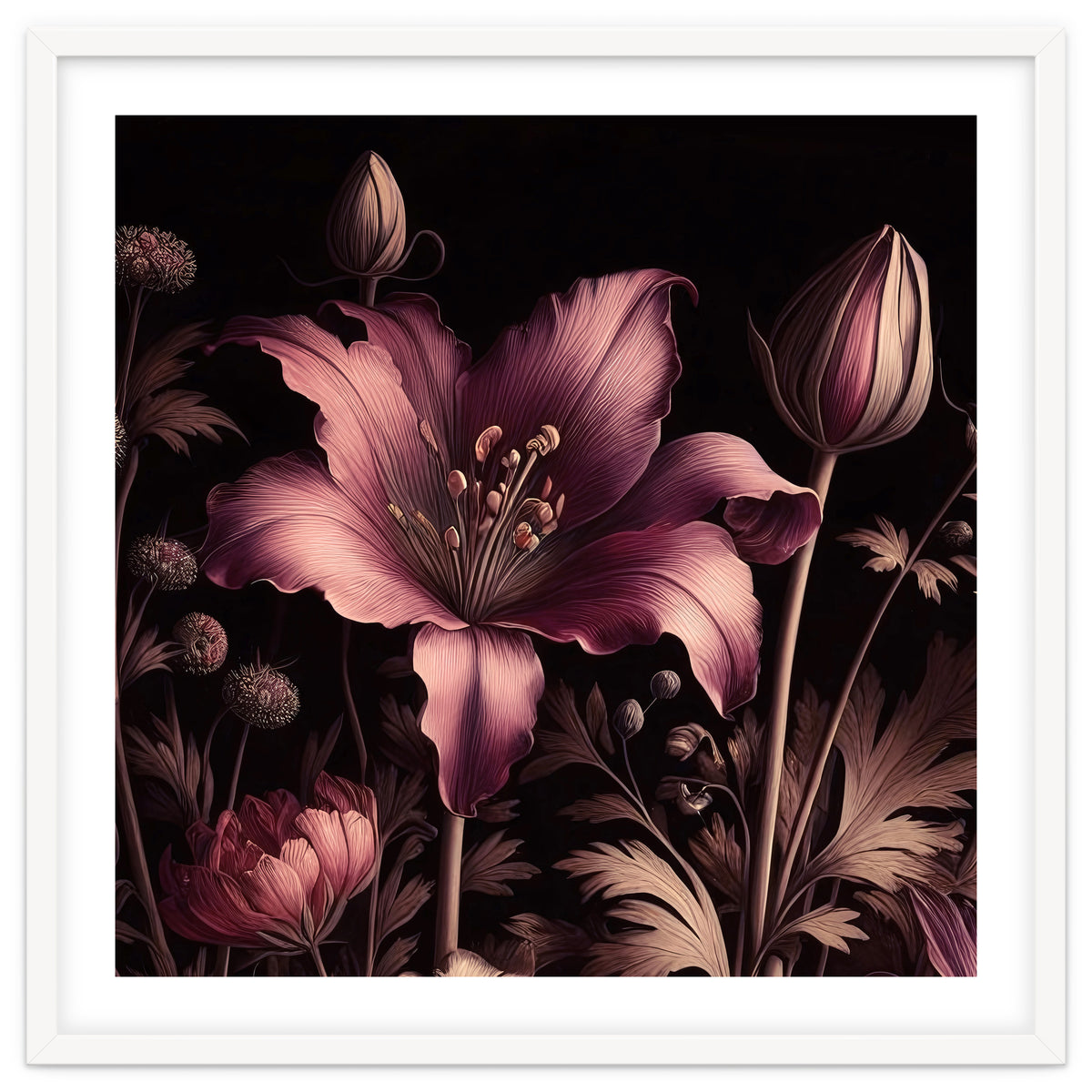 VINTAGE COLOURFUL BOTANICAL-10A-6