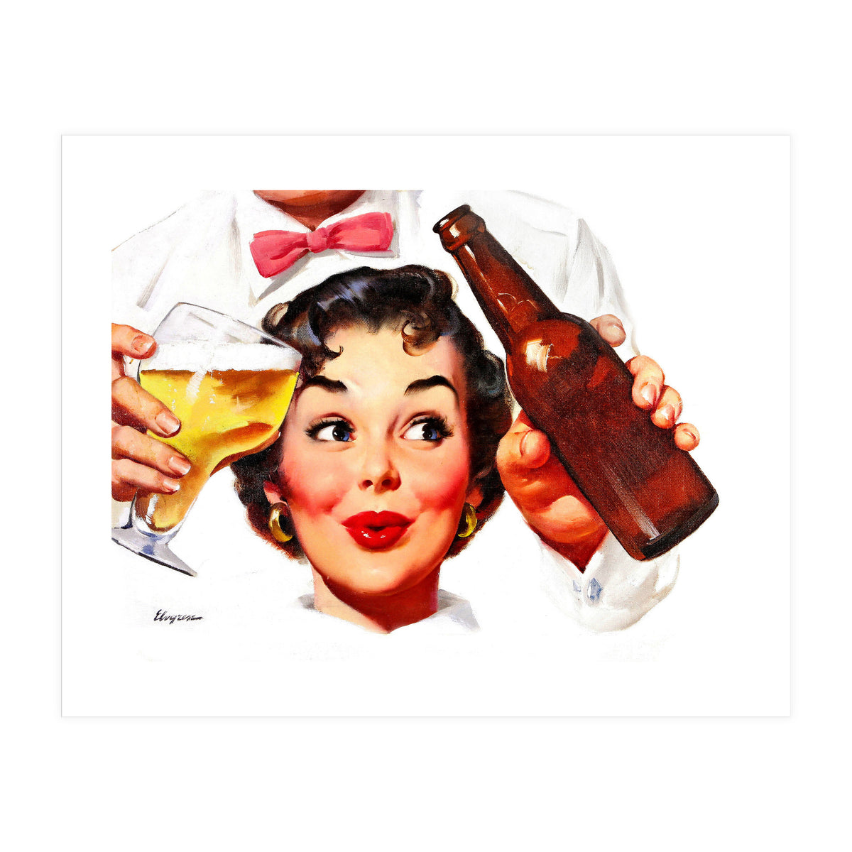Pinup Beer Lover (Print Only)