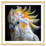 Beautiful Cockatoo Parrot Portrait Headshot thumbnail