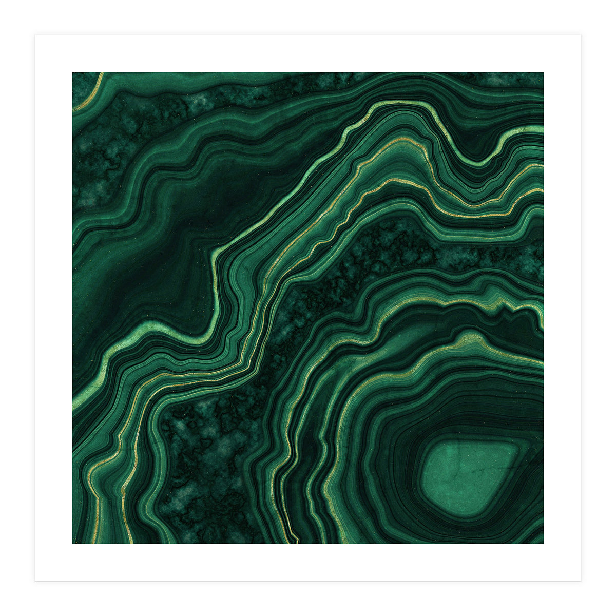 Malachite Texture 05 (Print Only)