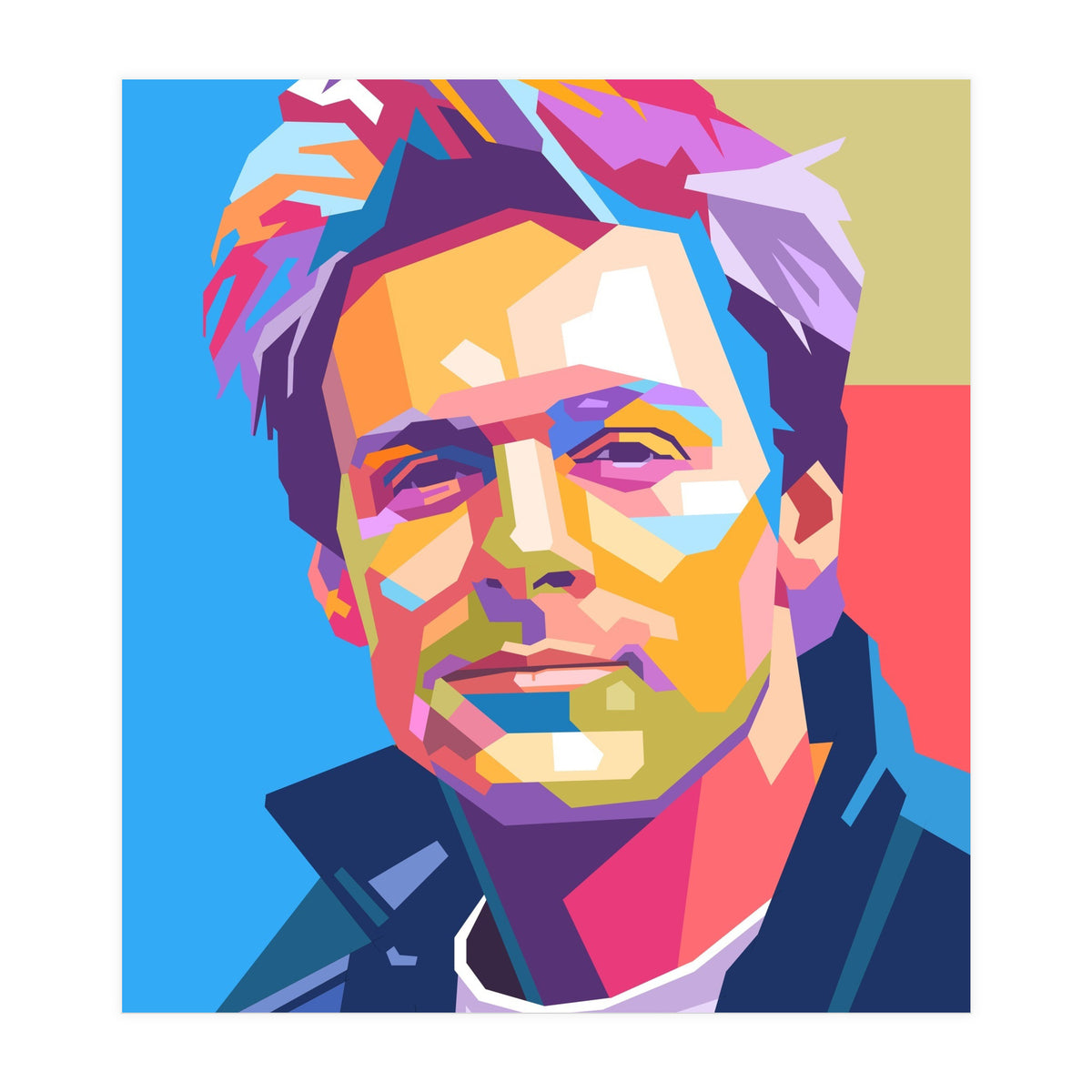 Bryan Adams pop art portrait (Print Only)
