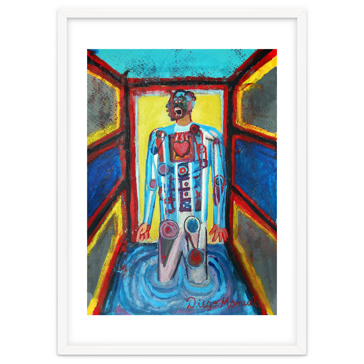 Estudio Cubista De Un Hincha De Futbol 2