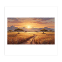 Golden Peak Sunset (Print Only)
