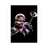 Dizzy Gillespie American Jazz Trumpeter Legend Colorful (Print Only) thumbnail