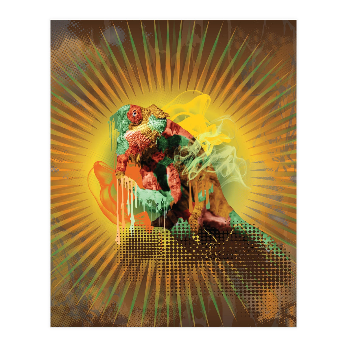 Chameleon Lizard (Print Only)