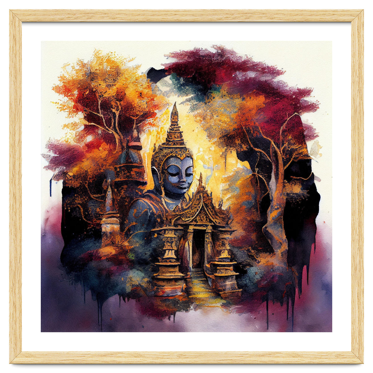 Autumn Forest Buddha Temple