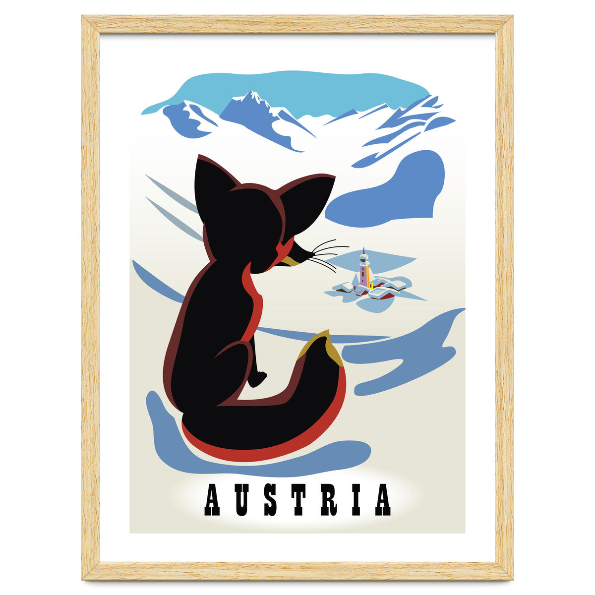 Austria Fox In The Snow