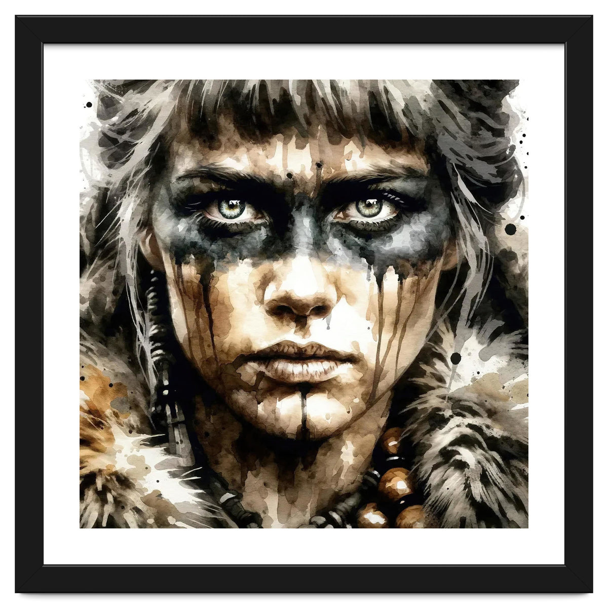 Fur Collar Warrior Portrait