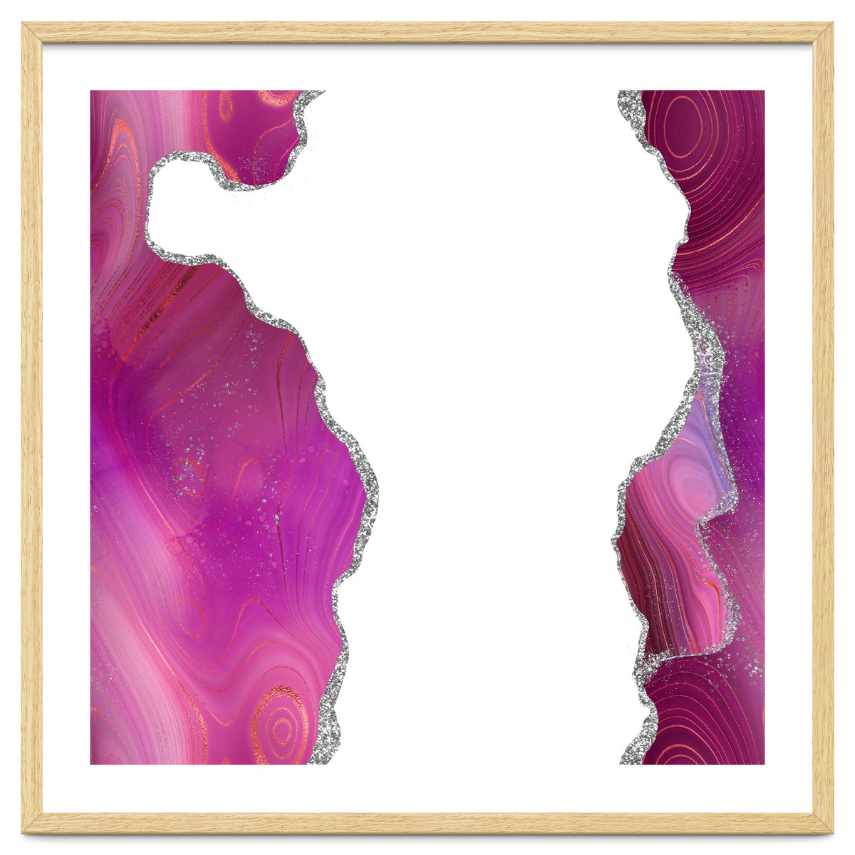 Magenta & Silver Agate Texture 06