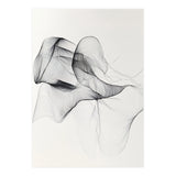Abstract Black And White Flowing Lines Art (Print Only) thumbnail