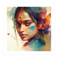 Butterfly Whisper Hindu Portrait (Print Only)