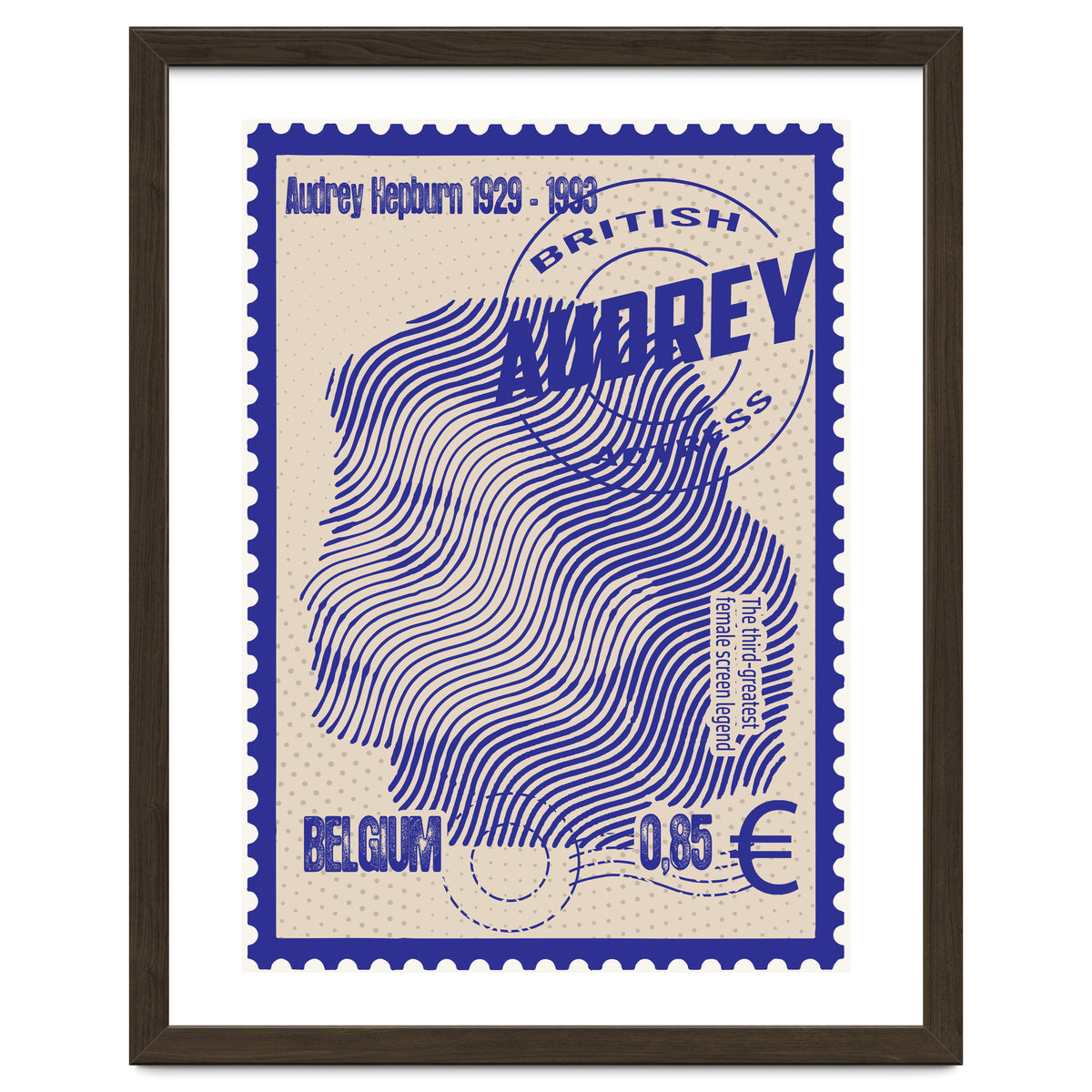 Audrey Hepburn Stamps Art