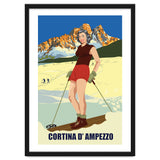 Ski Girl at Cortina D'Ampezzo, Italy thumbnail