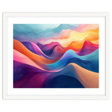 Vibrant Abstract Flowing Peaks Art thumbnail