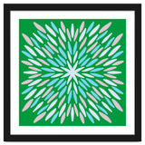 Petal Burst - green, blue, beige thumbnail