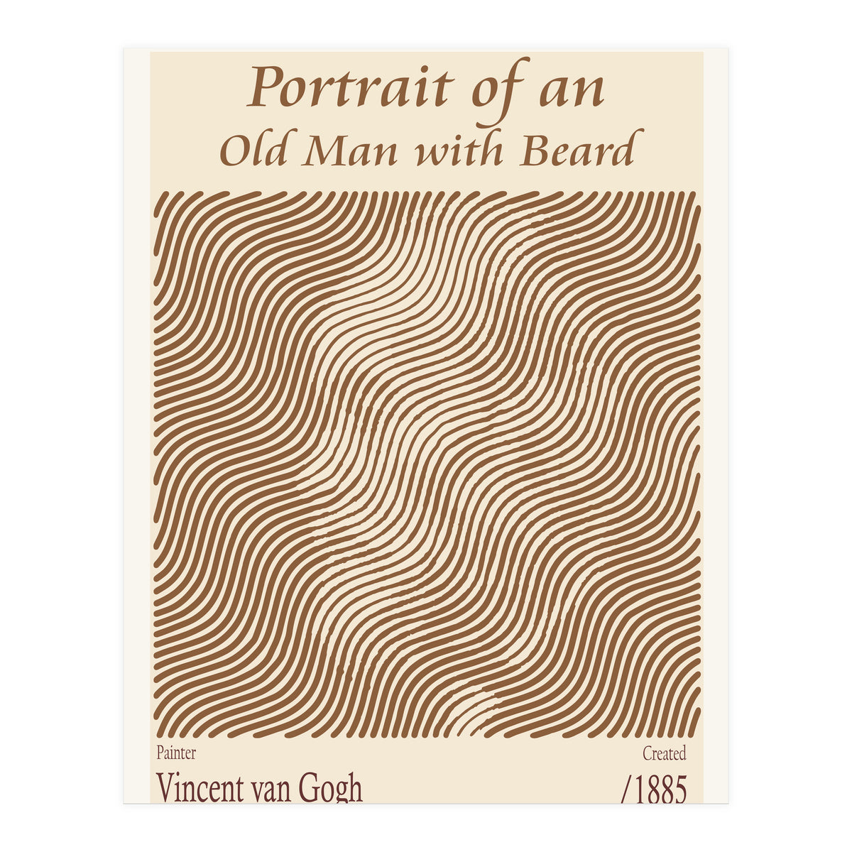 Portrait Of An Old Man With Beard – Vincent Van Gogh (1885) (Print Only)