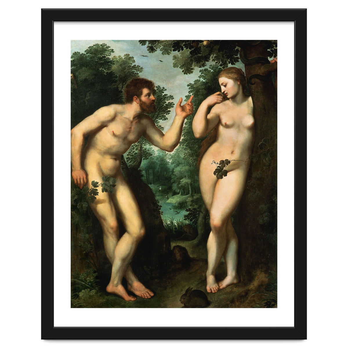 Peter Paul Rubens / 'Adam and Eve', c. 1597, Oil on panel, 180 x 158 cm. Pieter Paul Rubens.