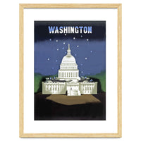 Washington, White House at Night