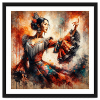 Majestic East Asian Flamenco Dancer
