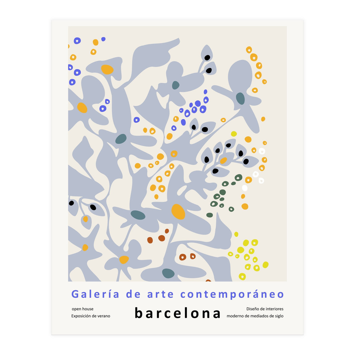 Contemporary art gallery Barcelona design and interior (Print Only)