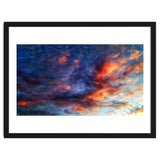 Cloudy sky at sunset thumbnail