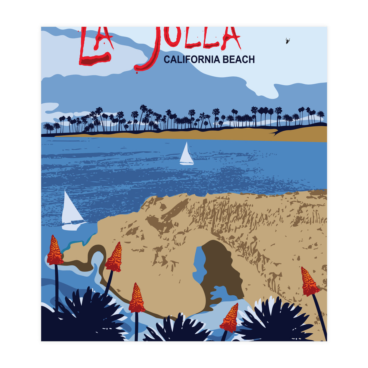 La Jolla Beach, California (Print Only)